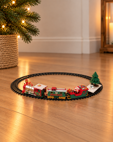Tren navideño pequeño 22 pcs con movimiento y música - foto 1