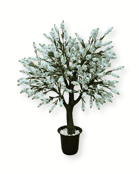 Árbol de cerezo azul artificial