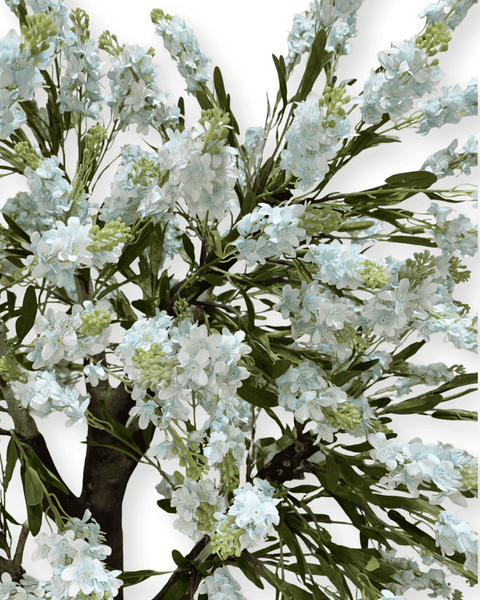 Árbol de cerezo azul artificial