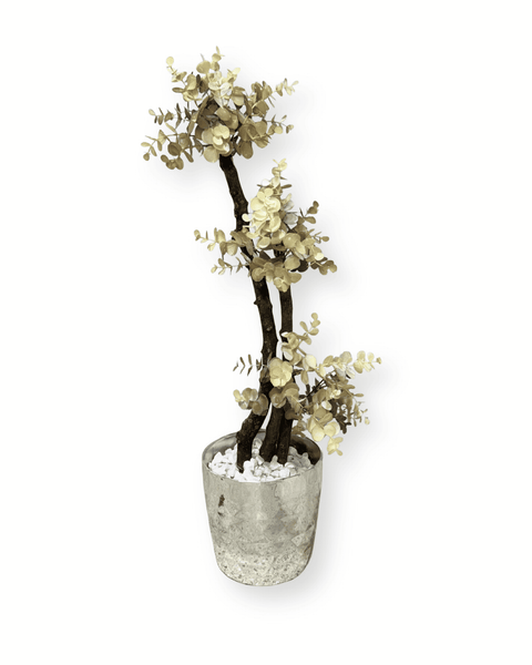 Árbol eucalipto blanco artificial