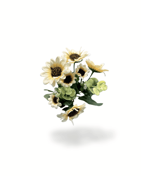 Girasol blanco ramillete