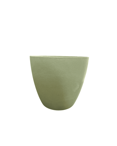 Maceta grecia con soporte verde