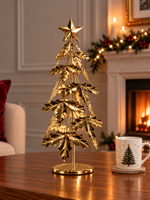 Arbol metalico muerdago 33cm - foto 1