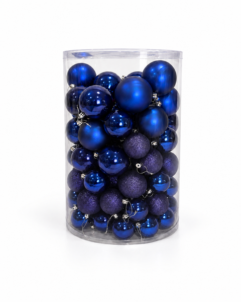Bolas x 106 pcs 6-7-8 cm Azul noche - foto adicional