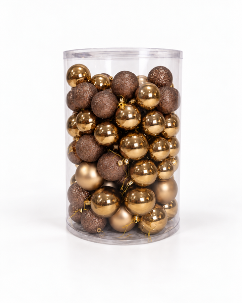 Bolas x 106 pcs 6-7-8 cm Bronce - foto 1