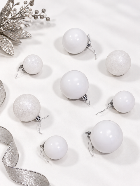 Bolas x 106 pcs 6-7-8 cm Blanco - foto 1