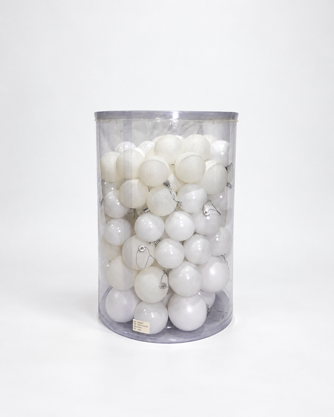 Bolas x 106 pcs 6-7-8 cm Blanco - foto adicional
