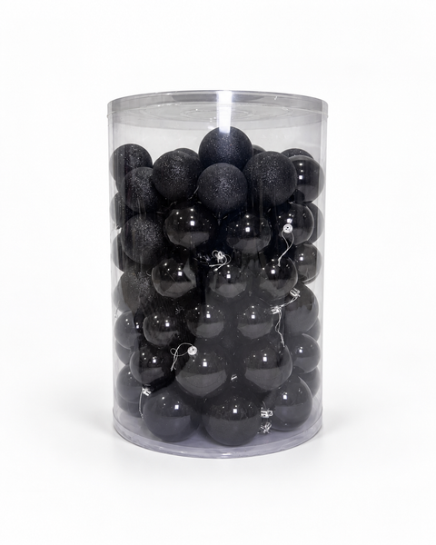 Bolas x 106 pcs 6-7-8 cm Negro - foto adicional
