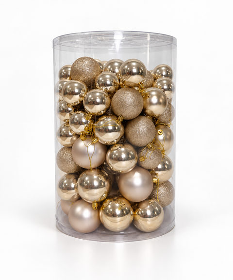 Bolas x 106 pcs 6-7-8 cm Perlado - foto adicional