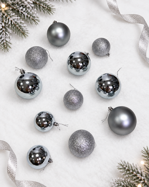 Bolas x 106 pcs 6-7-8 cm Plata - foto 1