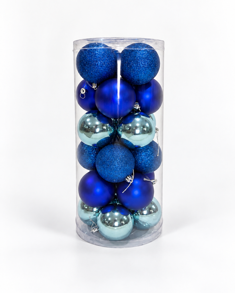 Bolas x24 pcs 8 cm Azul rey - foto 1