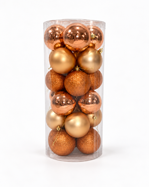 Bolas x24 pcs 8 cm Champagne - foto 1