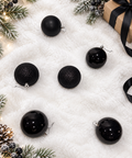 Bolas x24 pcs 8 cm Negro - foto adicional