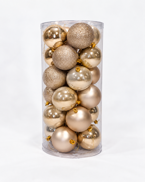 Bolas x24 pcs 8 cm Perlado - foto 1