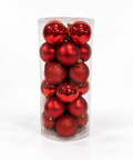 Bolas x24 pcs 8 cm Rojo - foto 1