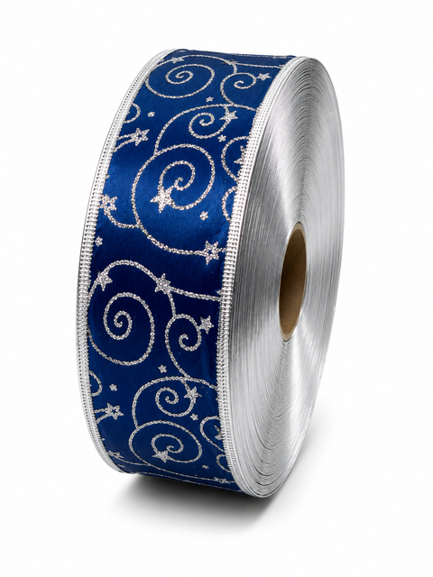 Cinta Azul Estrellas Plata CIN 20 - foto adicional
