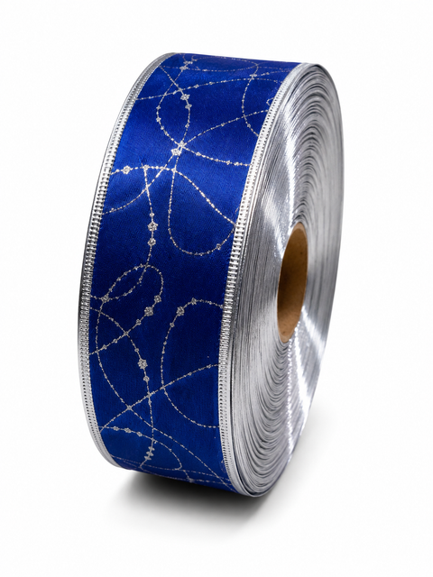 Cinta Azul Lineas Plata CIN 22 - foto adicional