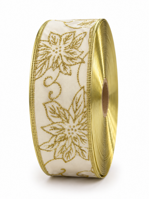 Cinta crema con flores CIN 46 - foto 1