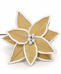 Flor terciopelo crema - foto adicional