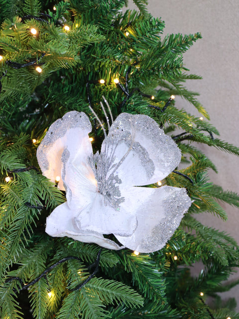 Flor magnolia blanca plata - foto 1