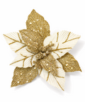 Flor crema dorada 26 cm - foto adicional
