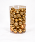 Bolas x 106 pcs 6-7-8 cm Dorado - foto adicional
