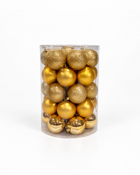 Bolas x 40 pcs 8 cm Dorado - foto 1