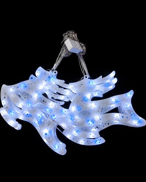 Luz Lluvia x 8 figuras Renos - foto 1