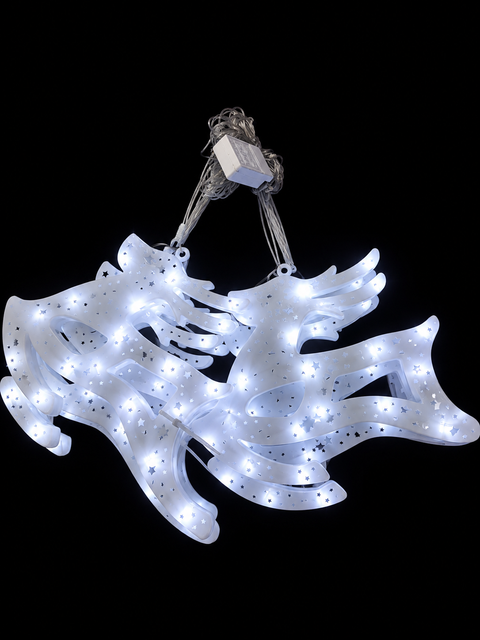 Luz Lluvia x 8 figuras Renos - foto 1