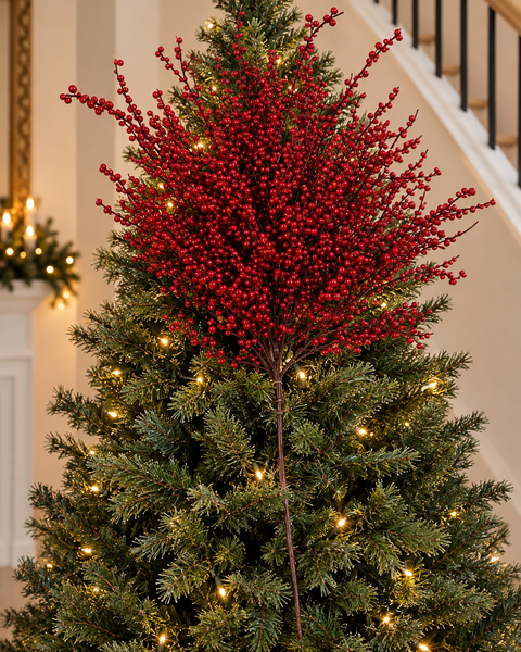Ramo Frondoso de Frutos Rojos 90 cm - foto adicional