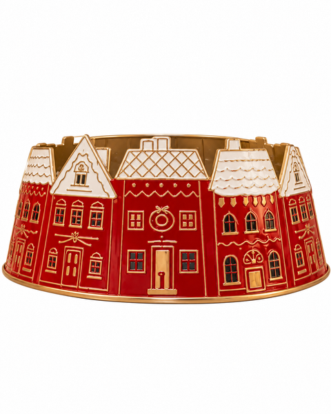 Base Árbol Casitas Vintage Roja - foto 1
