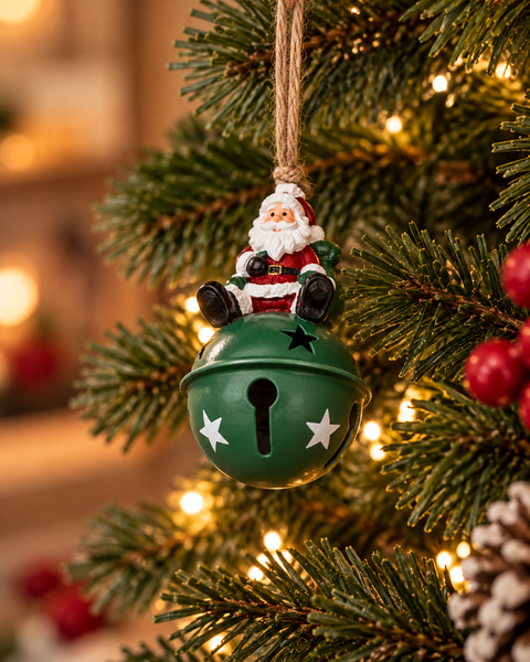 Cascabel Colgante con Personaje Navideño - foto adicional