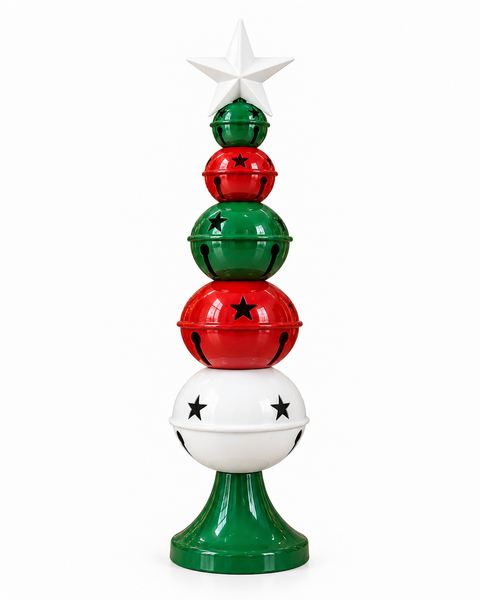 Árbol de Cascabeles Pequeño con Estrella Blanca - foto 1