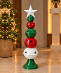Árbol de Cascabeles Pequeño con Estrella Blanca - foto adicional