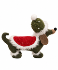Perrito Salchicha Navideño Verde - foto adicional