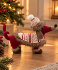 Perrito Salchicha Navideño Vinotinto - foto 1
