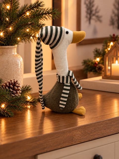 Pato Navideño con Gorro Verde - foto adicional