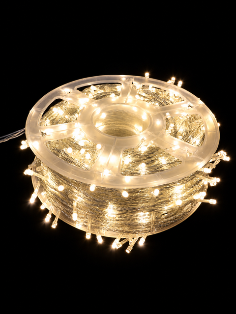 Lineal 1000 Led Carrete Cable Transparente - foto 1