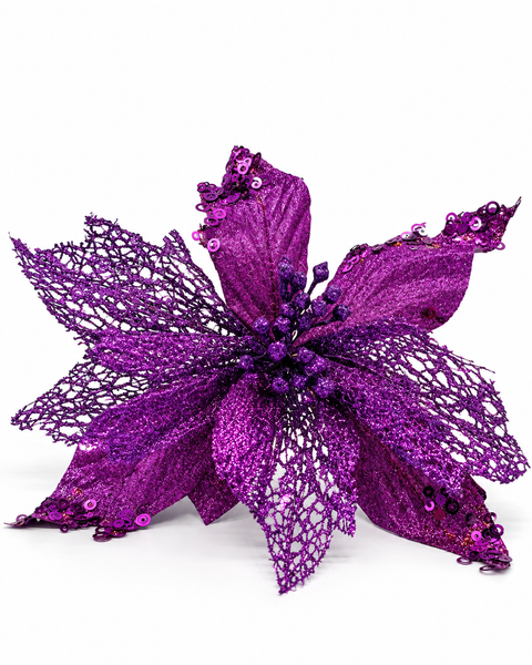 Flor Navideña Roma 30 cm - foto adicional