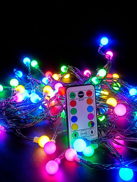 Lineal 100 led con control remoto cable verde - foto 1