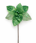 Flor navideña gamuza y malla 20 cm - foto 1