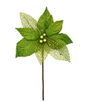 Flor navideña gamuza y malla 20 cm - foto 1