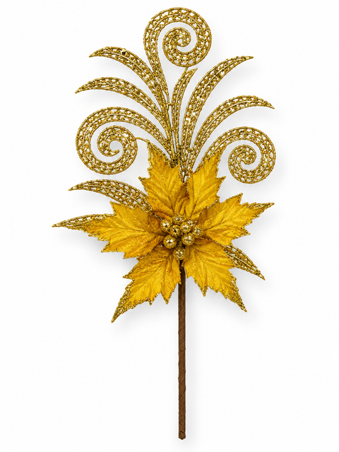 Flor con follaje de arabesco 32 cm - foto 1