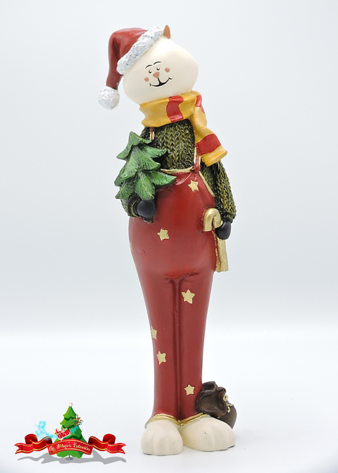 pareja de gatos navideños