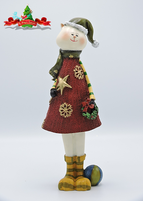 pareja de gatos navideños